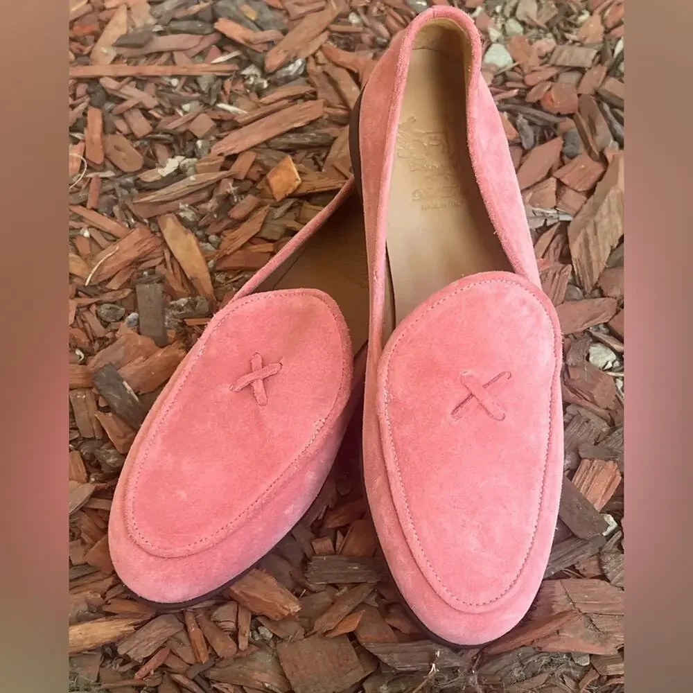 NWOB Del Toro Suede Milano Loafers begonia suede size 8.5
